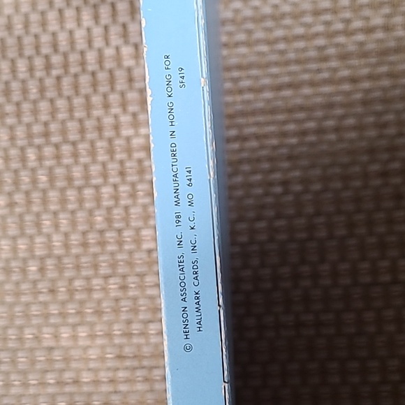 Vintage Hallmark Blue Bath Mitt Muppets Miss Piggy Design 1981 - Picture 4 of 4